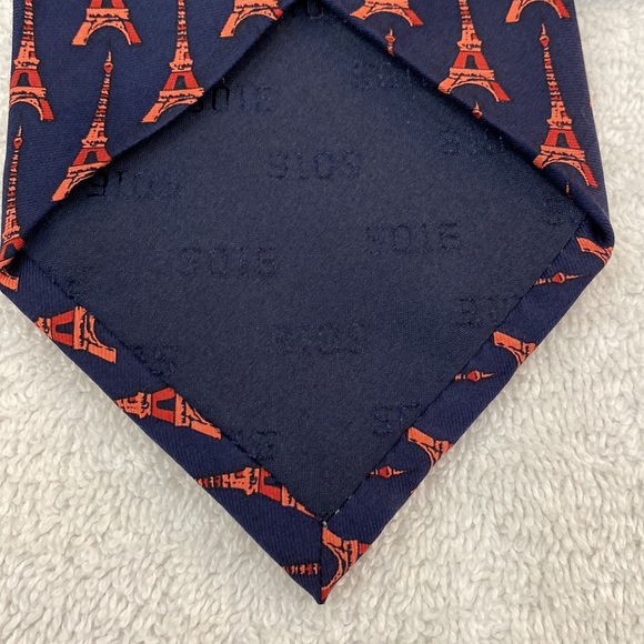 NWT Reflets D’Art La Tour Eiffel A Paris Silk Necktie - Picture 3 of 5